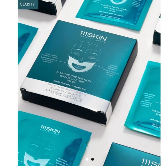111 Skin Maskne Protection Bio Cellulouse Mask (Pack of 5). - Picture 1 of 5